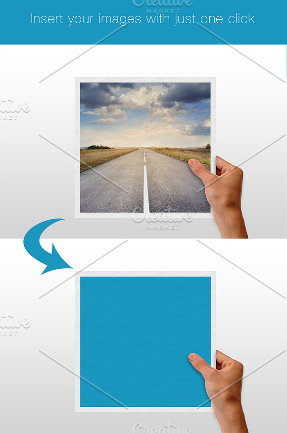 Hands Holding Photo Frames Mockups in Print Mockups - product preview 3