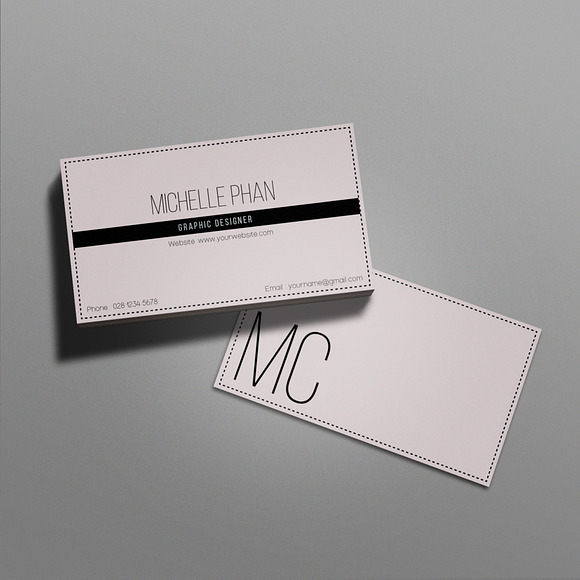 Modern business card template in Business Card Templates - product preview 1