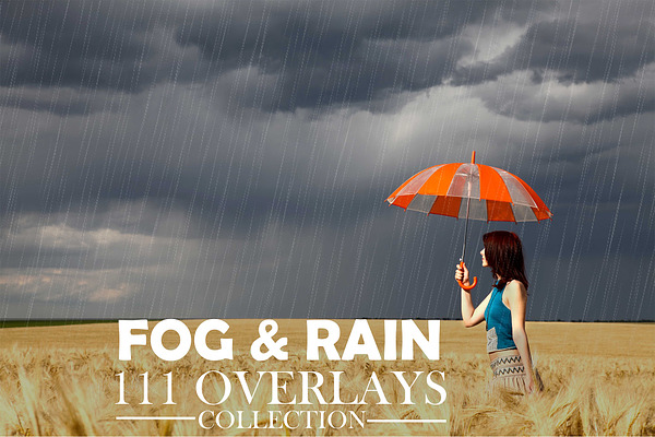 111 FOG & RAIN Photo Overlays