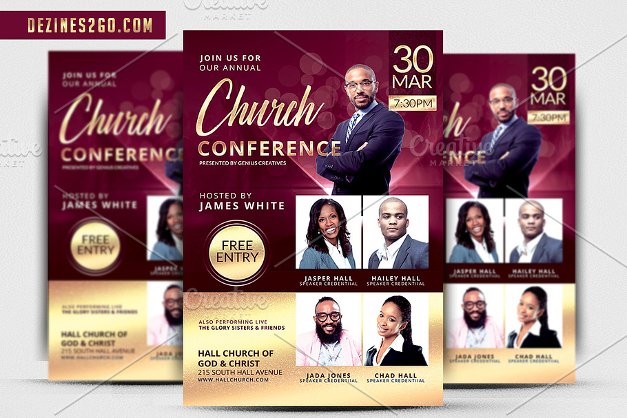 Elegant Church Conference Flyer