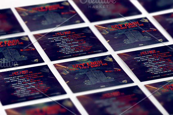 Get Cash Mixtape Cover Design in Flyer Templates - product preview 2