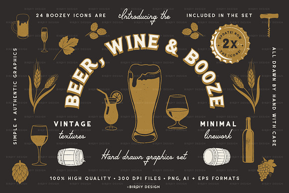 Beer, Wine & Liquor Icons in Icons - product preview 7