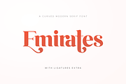 Emirates - Beautiful Curved Font
