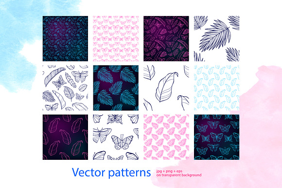 Tropic neon pattern constructor in Patterns - product preview 1