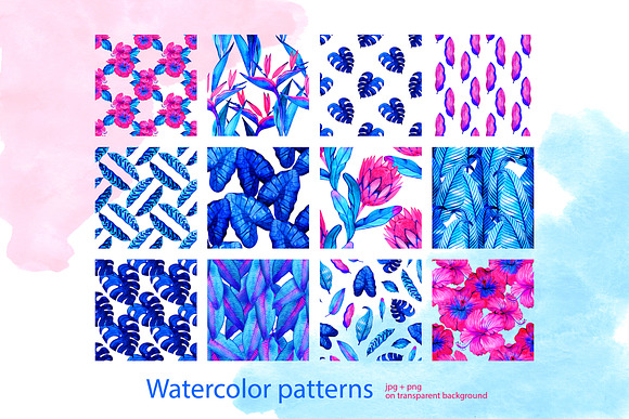 Tropic neon pattern constructor in Patterns - product preview 3