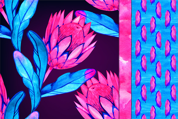 Tropic neon pattern constructor in Patterns - product preview 4