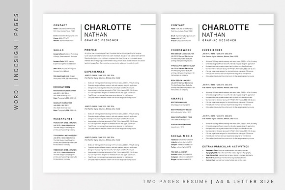 PRO RESUME / CV & COVER LETTER in Letter Templates - product preview 2
