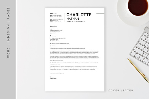 PRO RESUME / CV & COVER LETTER in Letter Templates - product preview 3