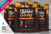 Thanksgiving Service Flyer Template