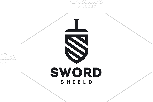 Sword Shield Logo in Logo Templates - product preview 6