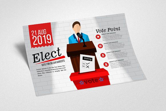 Voting Elections Psd Flyer Templates in Flyer Templates - product preview 1