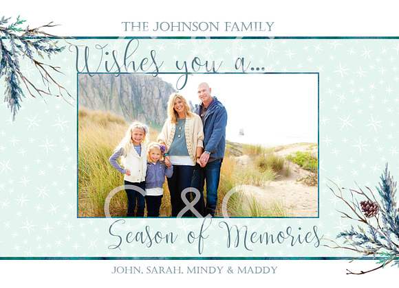 Christmas Year End Review Photo Card in Card Templates - product preview 1