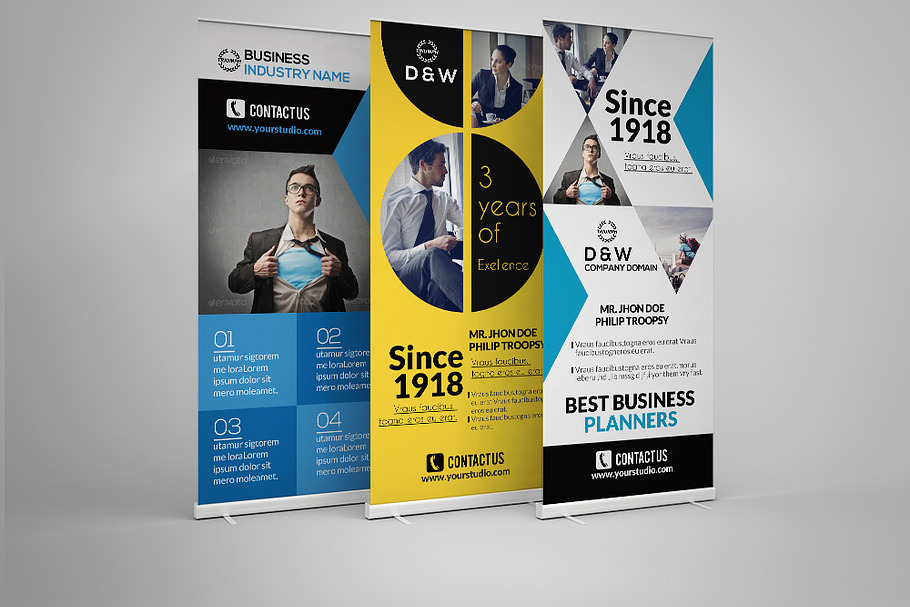 3 Roll-up Banners Bundle in Presentation Templates - product preview 8