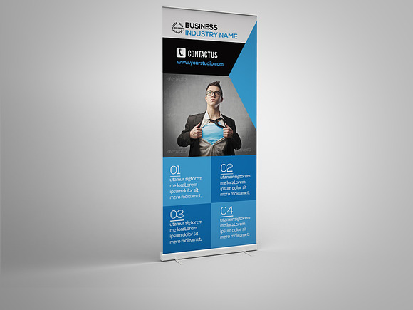3 Roll-up Banners Bundle in Presentation Templates - product preview 3
