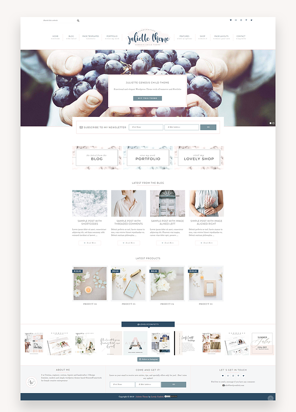 Portfolio eCommerce Genesis theme Ju in WordPress Business Themes - product preview 5