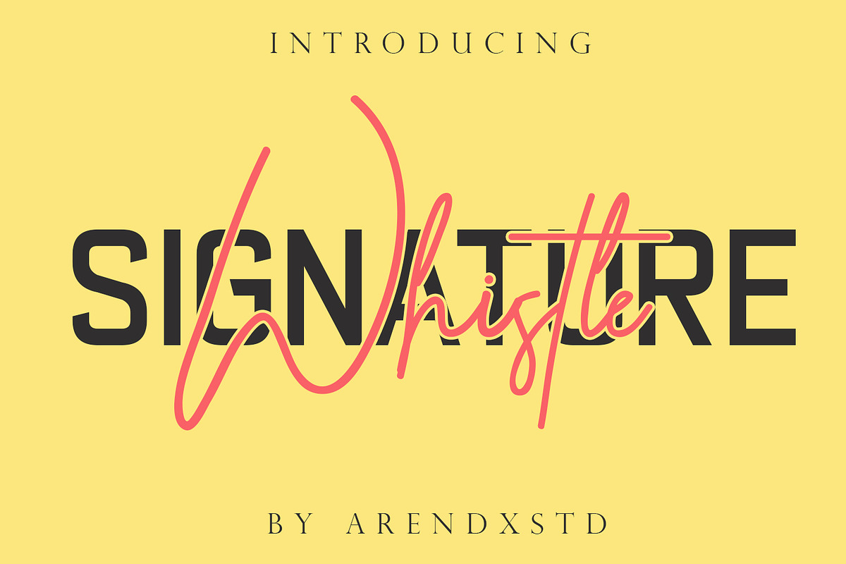 Whistle Casual Signature in Fonts - product preview 8