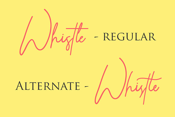 Whistle Casual Signature in Fonts - product preview 4