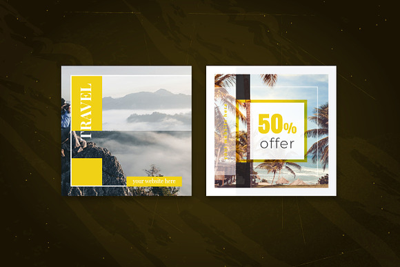 Travel Agency Social Media Pack in Instagram Templates - product preview 2