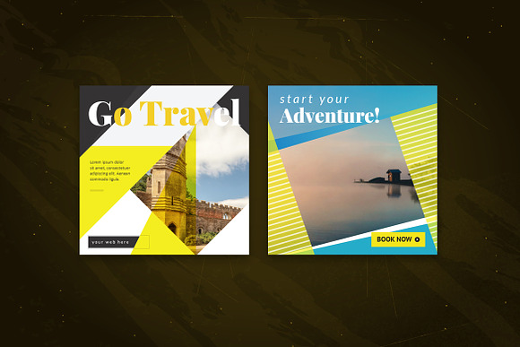 TRAVEL AGENCY SOCIAL MEDIA PACK in Instagram Templates - product preview 1