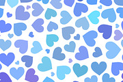Blue heart on a white background
