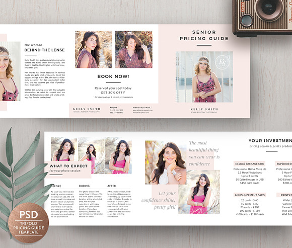 Pricing Guide Trifold Brochure PG009 in Brochure Templates - product preview 1