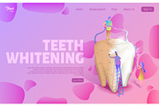 Teeth whitening landing web page
