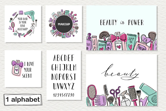 Big beauty vector set in Illustrations - product preview 5