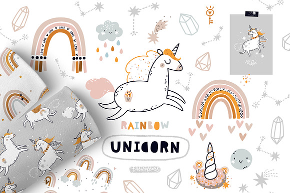 Bundle Baby animal Clipart & Pattern in Illustrations - product preview 8