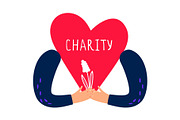 Charity and donation concept
