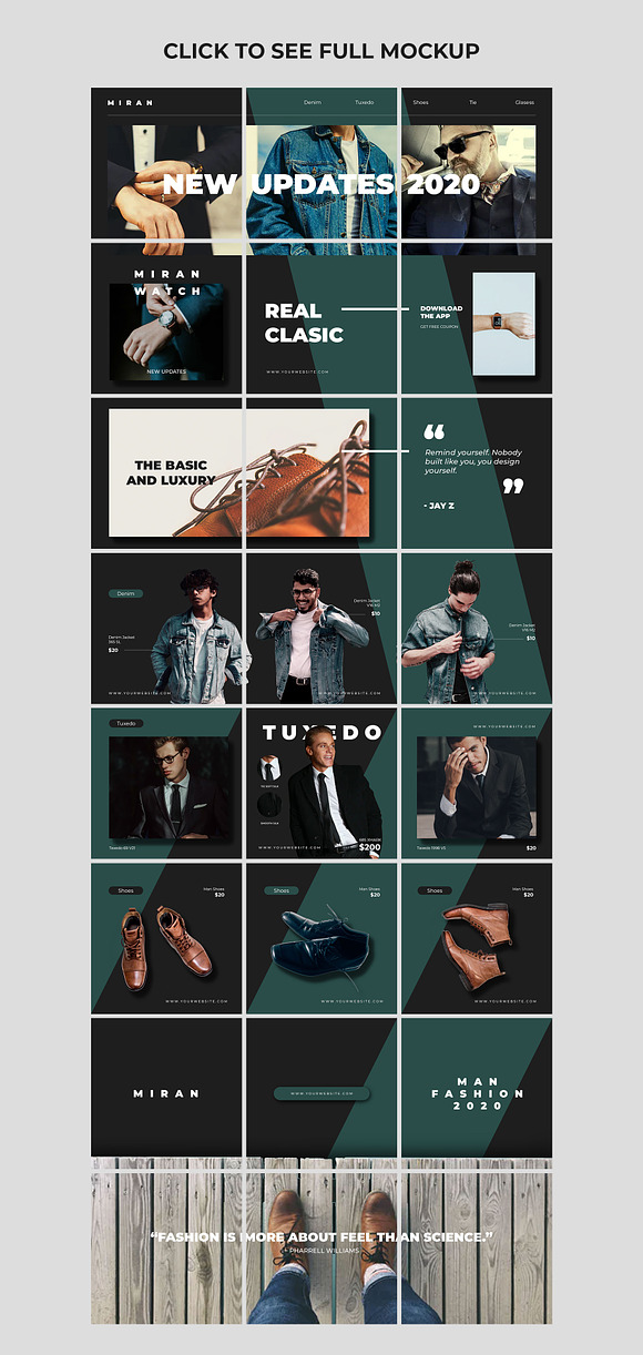 Fashion Online Shop Puzzle Instagram in Instagram Templates - product preview 1