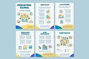 Pediatric clinic brochure template
