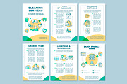 Cleaning services brochure template
