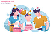 Happy Birthday - Vector Illustration