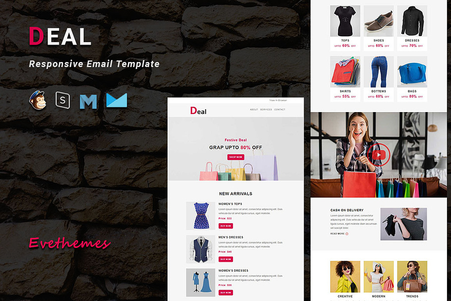 Deal - Responsive Email Template in Mailchimp Templates - product preview 8
