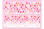 Cute set of banner backgrounds with