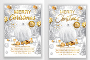 White Merry Christmas Flyer