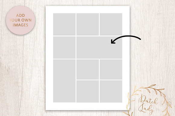 PSD Photo Collage Template #3 in Stationery Templates - product preview 2