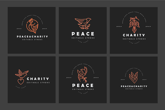 Peace & charity logos & icons in Icons - product preview 6