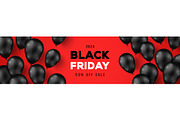 Black Friday Sale Red Banner