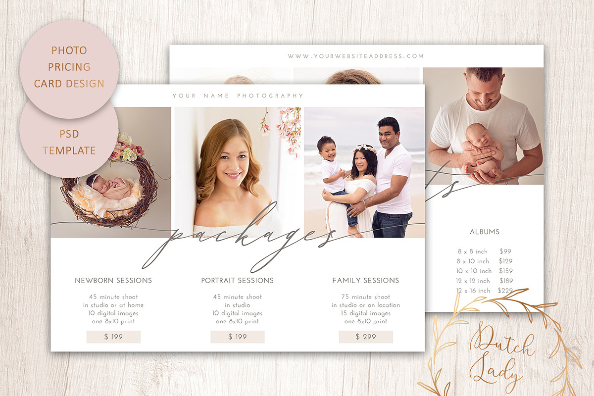 PSD Photo Price Card Template #14 in Card Templates - product preview 8
