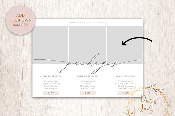 PSD Photo Price Card Template #14 in Card Templates - product preview 2