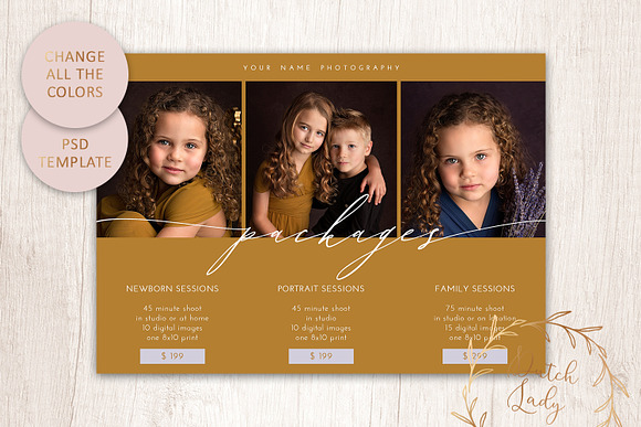 PSD Photo Price Card Template #14 in Card Templates - product preview 3