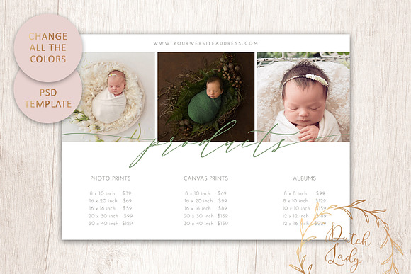 PSD Photo Price Card Template #14 in Card Templates - product preview 4
