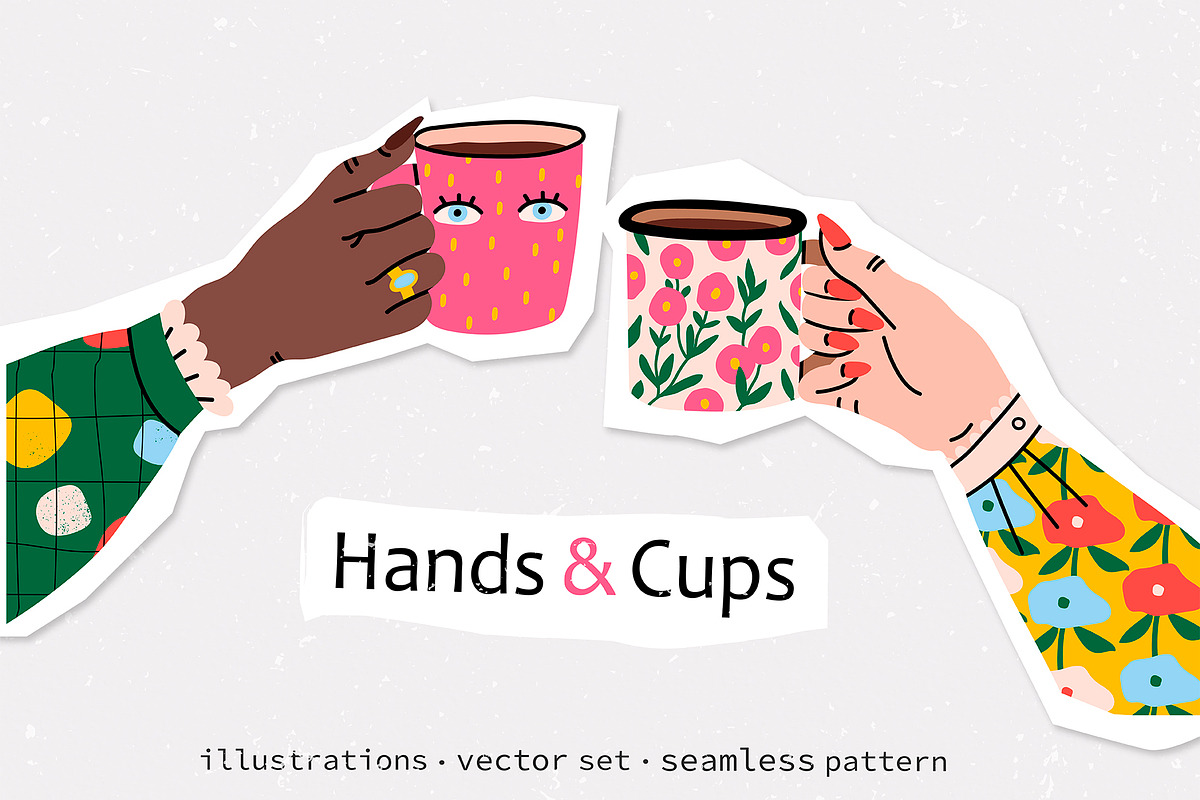 Hands & Cups in Illustrations - product preview 8
