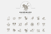 Handmade & sewing icons & logos