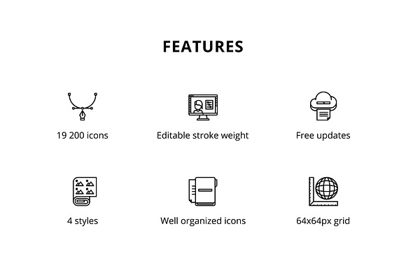 20 000 GRUS Icons. 4 Syles in Icons - product preview 4