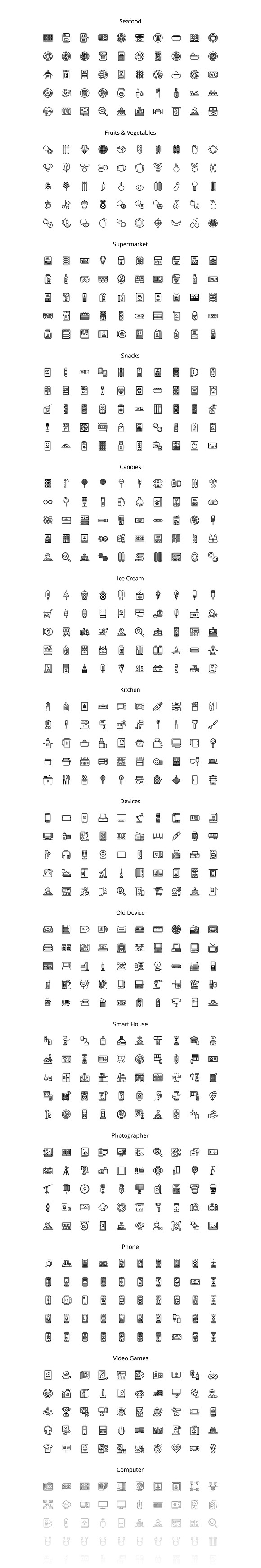 20 000 GRUS Icons. 4 Syles in Icons - product preview 8