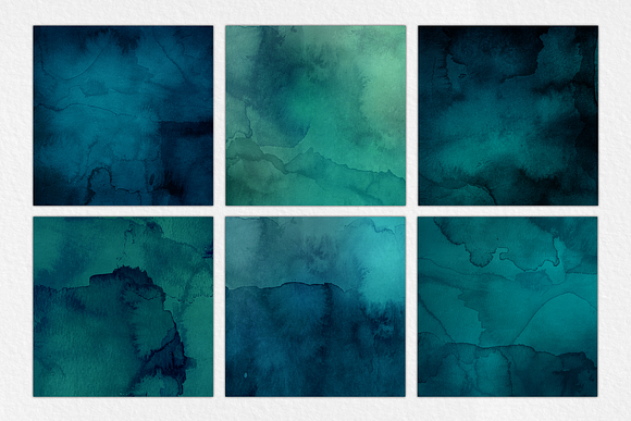 Ocean Watercolor Textures in Textures - product preview 1