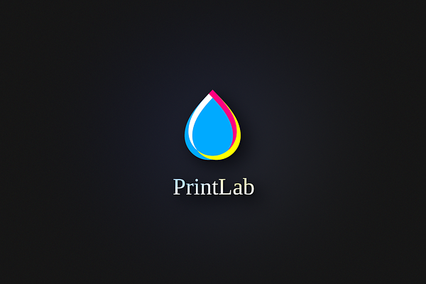 PrintLab. Logo template