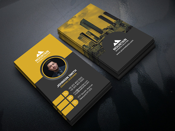 Factory & Industrial Business Card in Business Card Templates - product preview 1